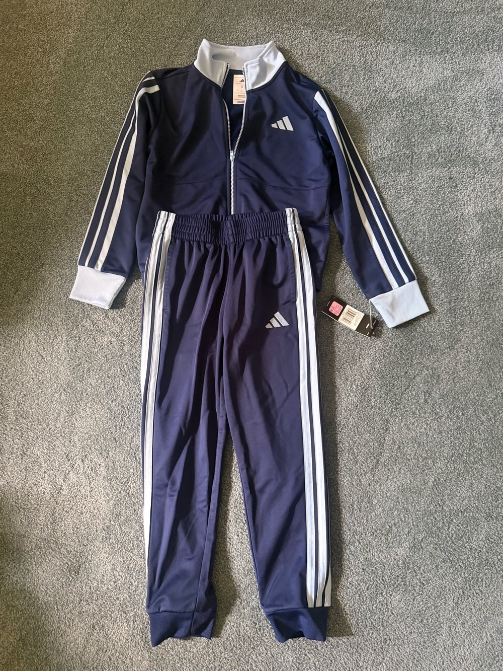 Kids Navy Blue Tracksuit with T Shirt Size 8 NWT